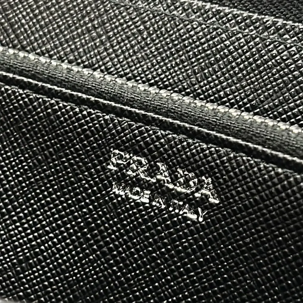 Prada Long Wallet 1ML506 Black Orange Green Nylon Leather - Picture 5 of 12